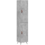  Visoka komoda siva betona 34,5x34x180 cm od konstruiranog drva | shoptok.hr