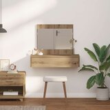 vidaXL Artisan hrast Drvo 83 x 40 x 70 cm Ogledalo Toaletni stol | shoptok.hr