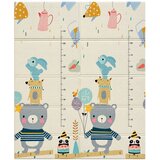 Lean Toys Izobraževalna podloga za plazenje iz pene, zložljiva, dvostranska, cesta 180x200 cm Slike