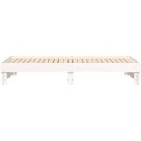  Dnevni ležaj na izvlačenje bijeli 2 x (100 x 200) cm borovina | shoptok.hr