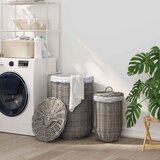  Kanta za rublje s poklopcem 2 pcs Kubu siva Kubu Ratan | Eponuda.com