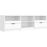 Maison Chic TV omarica - TV stojalo - Televizijska omarica bela 140x35x40 cm konstruiran les, (21700638) Cene