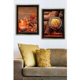 Wallity SAC7436502515569 multicolor decorative framed painting (2 pieces) Cene