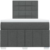  Krevet box spring s madracem tamnosivi 120 x 190 cm tkanina | shoptok.hr