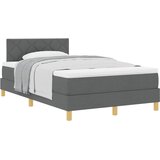 Krevet s opruga kutije Tamno siva 120 x 200 cm tkanina | Eponuda.com