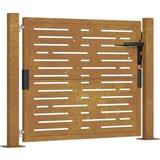  Vrata 105 x 105 cm od čelika COR-TEN četvrtasti dizajn | shoptok.hr
