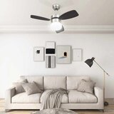  Stropni ventilator sa svjetlom i daljinskim 76 cm tamnosmeđi | shoptok.hr