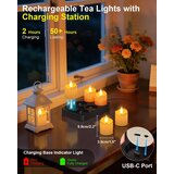 SOULBAY 6x polnilna LED čajna svečka z daljincem in časovnikom | Shoptok.si