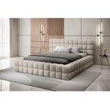 ELTAP Bež tapecirani bračni krevet s prostorom za odlaganje s podnicom 140x200 cm Dizzle – | shoptok.hr