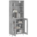  Visoka komoda siva betona 69,5x34x180 cm od konstruiranog drva | shoptok.hr