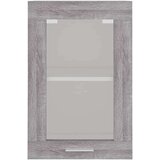 Viseći stakleni ormarić siva boja hrasta 40 x 31 x 60 cm drveni | shoptok.hr