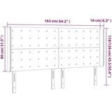 Uzglavlje s ušima svjetlosivi 163x16x118/128 cm od tkanine | shoptok.hr
