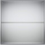  Vrtna saksija Srebrna 100 x 100 x 40 cm Pocinčani čelik | shoptok.hr