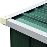  Ostava za drva od pocinčanog čelika 330x84x152 cm zelena | shoptok.hr