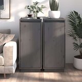  Komode 2 kom sive 31 5 x 34 x 75 cm od masivne borovine | shoptok.hr