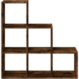 vidaXL Pregrada / regal za knjige 3 razina hrast 99x29x99 cm drveni | shoptok.hr