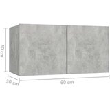  8-dijelni set TV ormarića siva boja betona konstruirano drvo | shoptok.hr