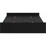 Krevet s ladicama Crni hrast 120 x 200 cm Konstruirano drvo | Eponuda.com