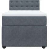  Box spring krevet s madracem tamnosivi 80 x 200 cm bar&amp;scaron;unasti Slike
