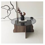 Hanah home sto za dnevnu sobu butterfly walnut fume | Eponuda.com