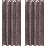  Baršunaste zavjese 2 kom s očima smeđe 260x140 cm | shoptok.hr