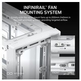 Corsair frame 4000D rs Case3xRS120 fans, 360mm radiator170mm cooler, 430mm gpu, atx, white | Eponuda.ba