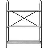 vidaXL Knjižna polica Siva sonoma 80 x 30 x 109 cm Konstruiran les | Shoptok.si