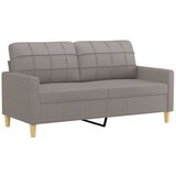  3-dijelni set sofa s jastucima smeđesivi od tkanine | shoptok.hr