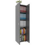MID.YOU pisarniška omara ulas 5, siva | Shoptok.si