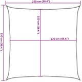  Jedro protiv sunca svjetlosivo 2,5x2,5 m poliester Oxford | shoptok.hr