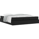 Okvir kreveta s madracem Ostalo 2 kom. Crna PVC 180 x 200 cm | Shoptok.si