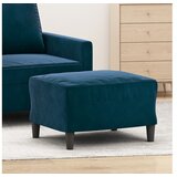  Stolček za noge moder 60x50x41 cm žamet | Shoptok.si