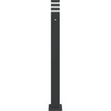  Vanjske podne svjetiljke sa senzorima 3kom crne 110cm aluminij | shoptok.hr