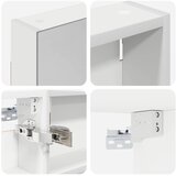  Set ormarića za kupaonicu s policom 3 pcs 100 x 10,5 x 60,5 cm | shoptok.hr