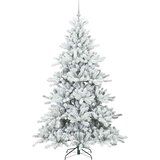  Umjetno božićno drvce s nogom Bijelo 210 cm PVC i čelik | shoptok.hr