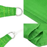 vidaXL Senčno jadro 160 g/m² svetlo zeleno 4x4x4 m HDPE, (20609089) | Shoptok.si