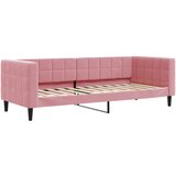  Dnevni krevet na razvlačenje ružičasti 80 x 200 cm baršunasti | shoptok.hr
