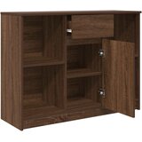  Komoda s ladicama smeđeg hrasta 101x35x76 cm konstruirano drvo | shoptok.hr