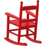  Stolica za ljuljanje za djecu crvena od masivnog drva topole | shoptok.hr