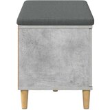  Haldna klop z blazino z vrati Betonsko siva 80 x 38 x 46 cm, (5000155710) | Shoptok.si