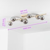  Brilagi - LED prislonjeni luster MILLA 7xG9/3W/230V zlatna/dimljena | Eponuda.com