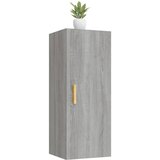  Zidni ormarić siva boja hrasta 34,5x34x90 cm konstruirano drvo | shoptok.hr