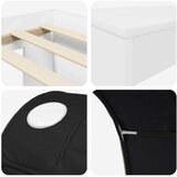  Krevet s tunelom 4 pcs Artisian hrast i crna Konstruirano drvo | shoptok.hr