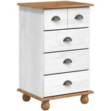  Komoda ASKIM Bijelo 45,8 x 40 x 79 cm Čvrsto borovo drvo | shoptok.hr
