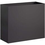  Vrtna saksija 2 kom. Crna 50 x 20 x 40 cm Čelična vrata | shoptok.hr