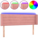  Posteljno vzglavje roza 147x16x78/88 cm žamet, (20932192) | Shoptok.si