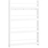 OTROŠKA KNJIŽNA POLICA s 4 policami Bela 80x12x118cm Minimalističen