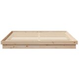  Okvir za krevet Prirodna 200 x 200 cm Čvrsto borovo drvo | shoptok.hr