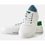 Gemre Women's white perforated lace-up sneakers Ruala | Shoptok.si