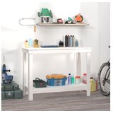  Radni stol Bijela 110x50x80 cm od masivne borovine | shoptok.hr
